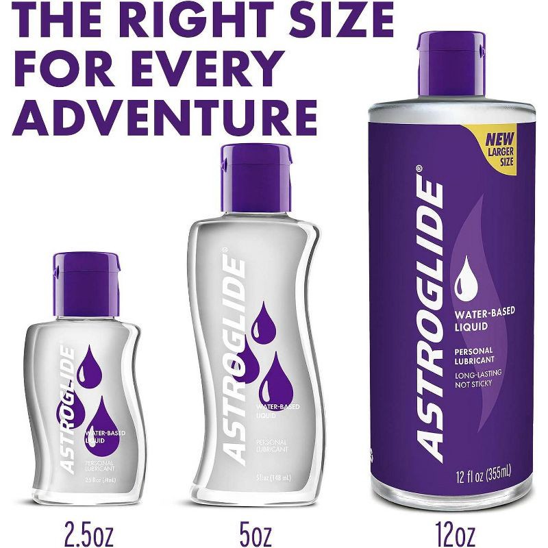 slide 6 of 8, Astroglide Liquid Water-Based Personal Lube - 5oz, 5 oz