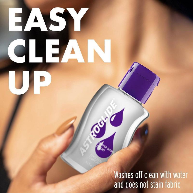 slide 4 of 10, Astroglide Water-Based Liquid Personal Lube - 2.5oz, 2.5 oz
