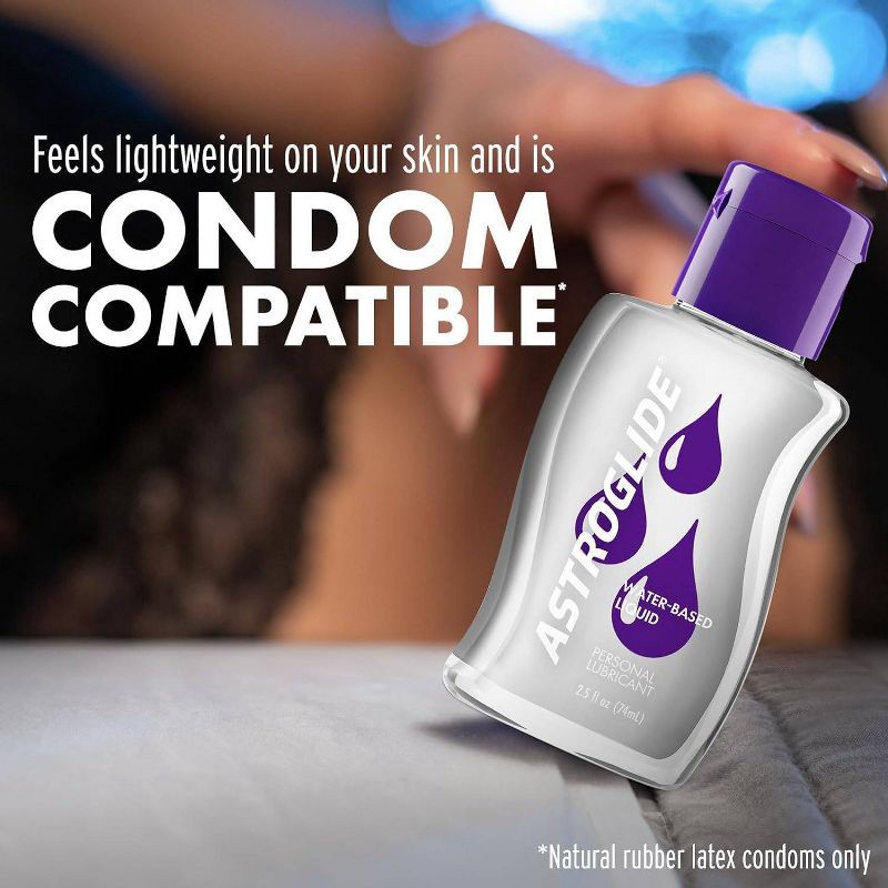 slide 5 of 10, Astroglide Water-Based Liquid Personal Lube - 2.5oz, 2.5 oz