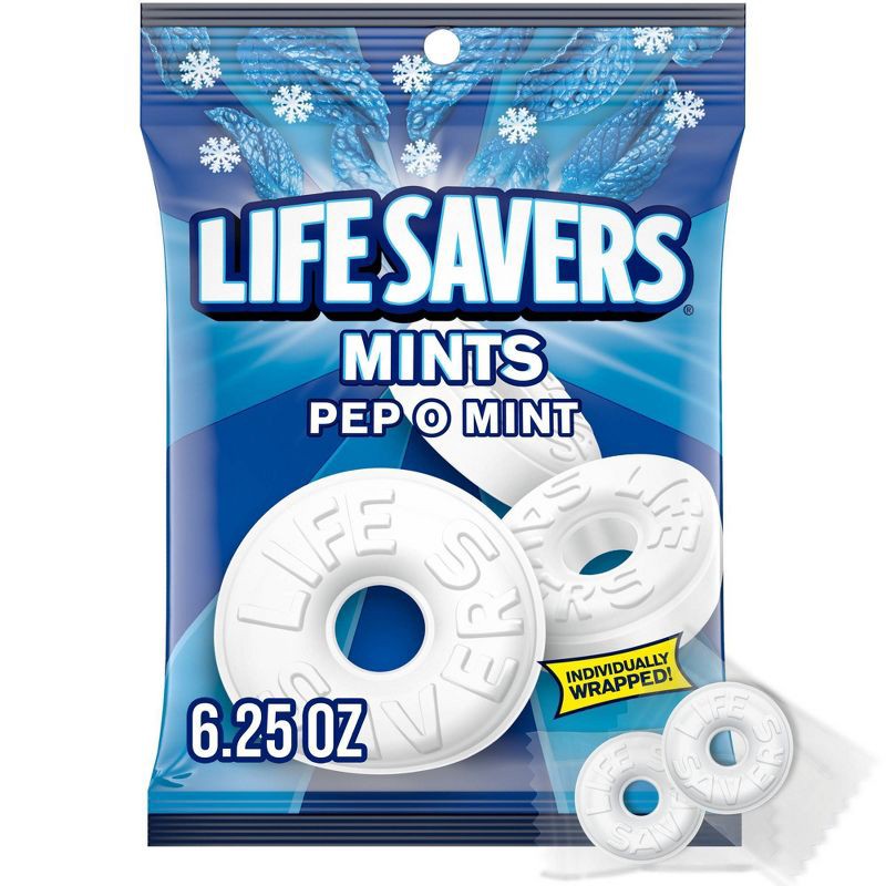 slide 1 of 7, Life Savers Lifesavers Pep O Mint Hard Candy Bag - 6.25oz, 6.25 oz