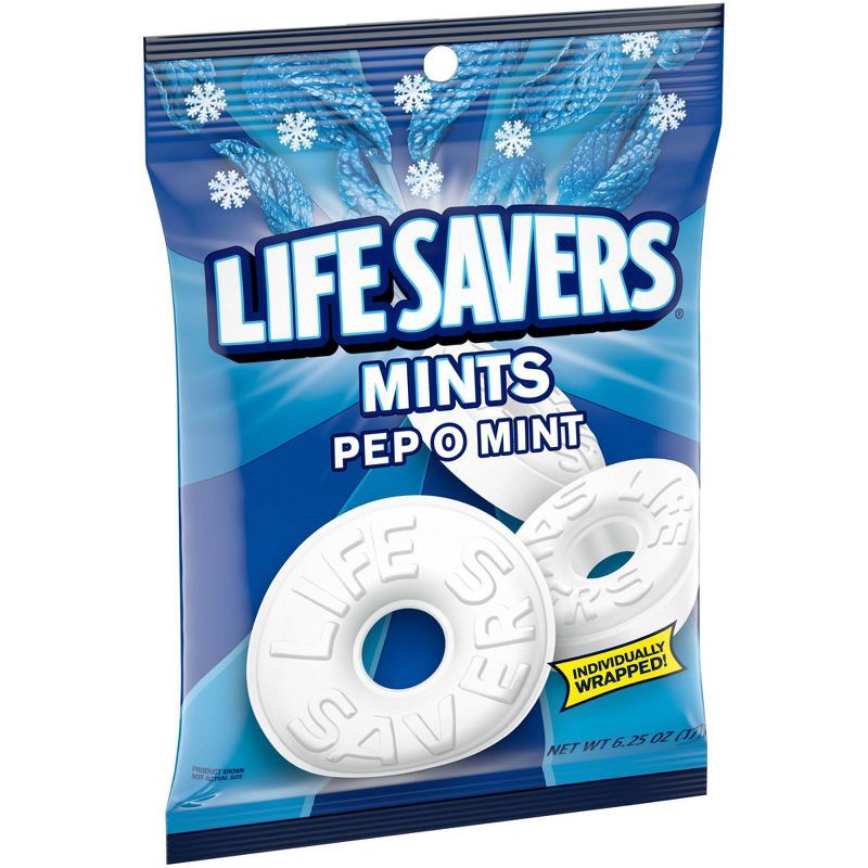 slide 7 of 7, Life Savers Lifesavers Pep O Mint Hard Candy Bag Peppermint Flavored Mints - 6.25oz, 6.25 oz