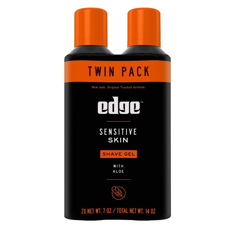 slide 2 of 9, Edge Shave Gel Sensitive Skin Twinpack - 14 oz, 14 oz