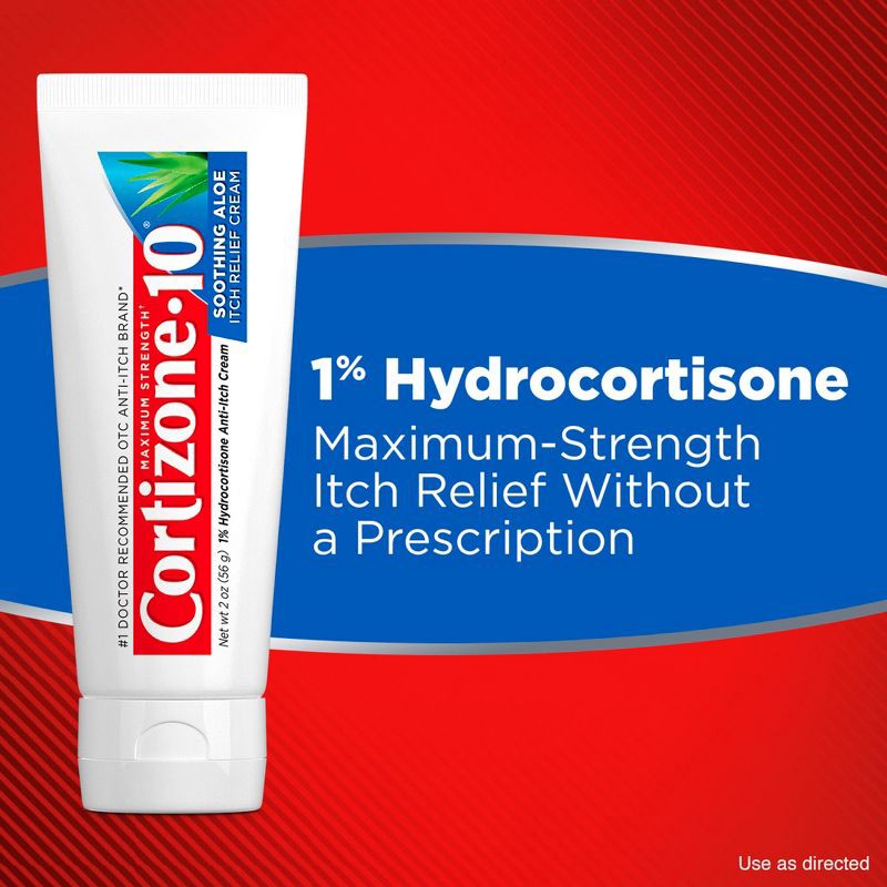 slide 4 of 12, Cortizone-10 Maximum Strength Hydrocortisone Aloe Anti-Itch Cream - 2oz, 2 oz