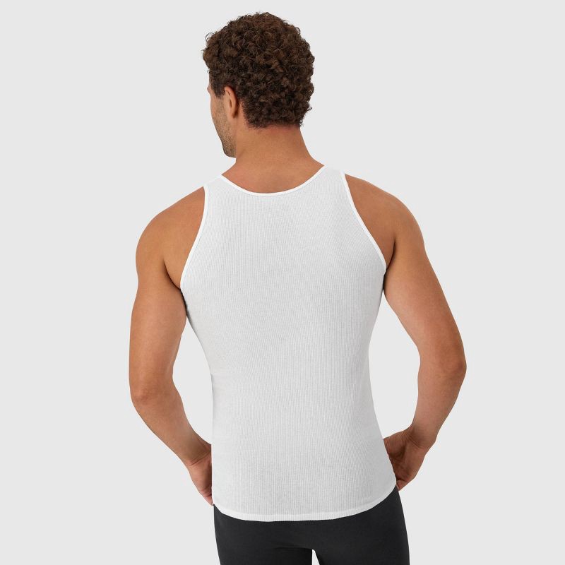 slide 5 of 9, Hanes Men's 6pk Tanks - White XXL, 6 ct