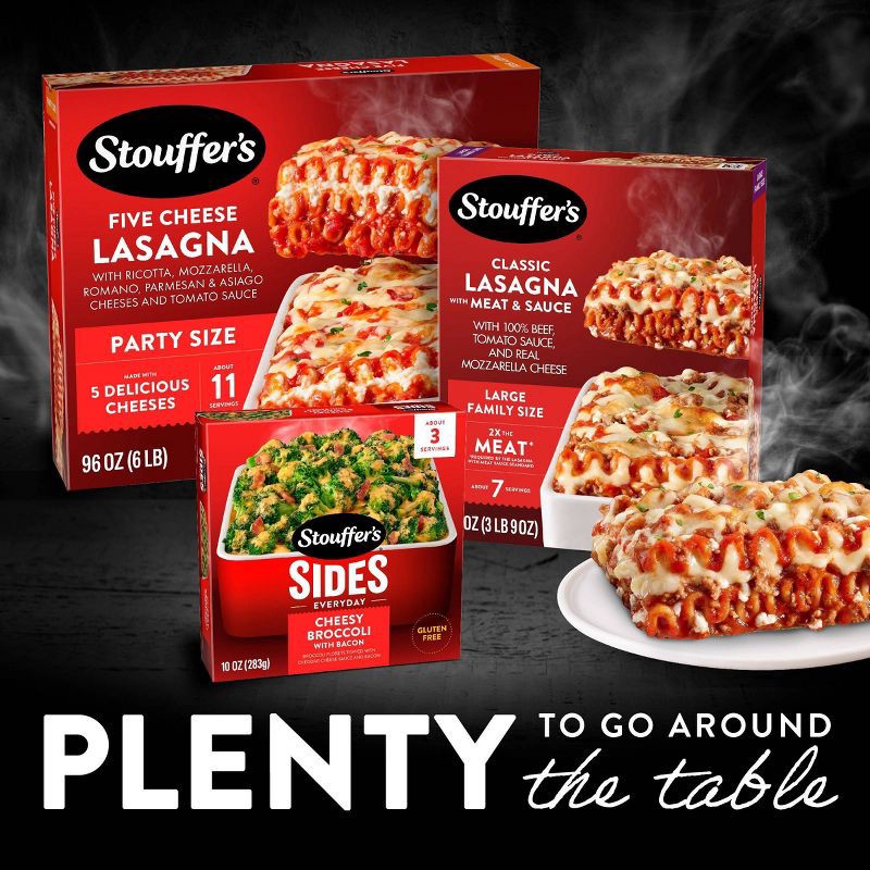 slide 5 of 11, Stouffer's Large Family Size Frozen Lasagna with Meat & Sauce - 57oz, 57 oz
