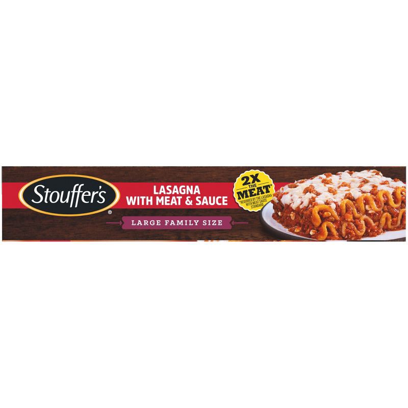 slide 8 of 11, Stouffer's Large Family Size Frozen Lasagna with Meat & Sauce - 57oz, 57 oz