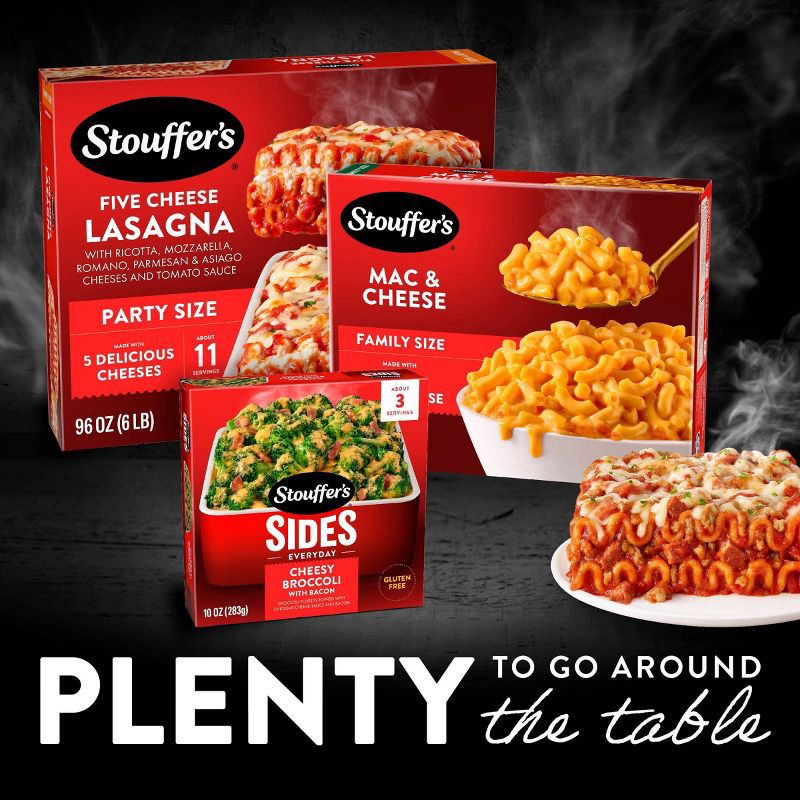 slide 5 of 10, Stouffer's Five Cheese Lasagna Party Size Frozen Dinner - 96oz, 96 oz
