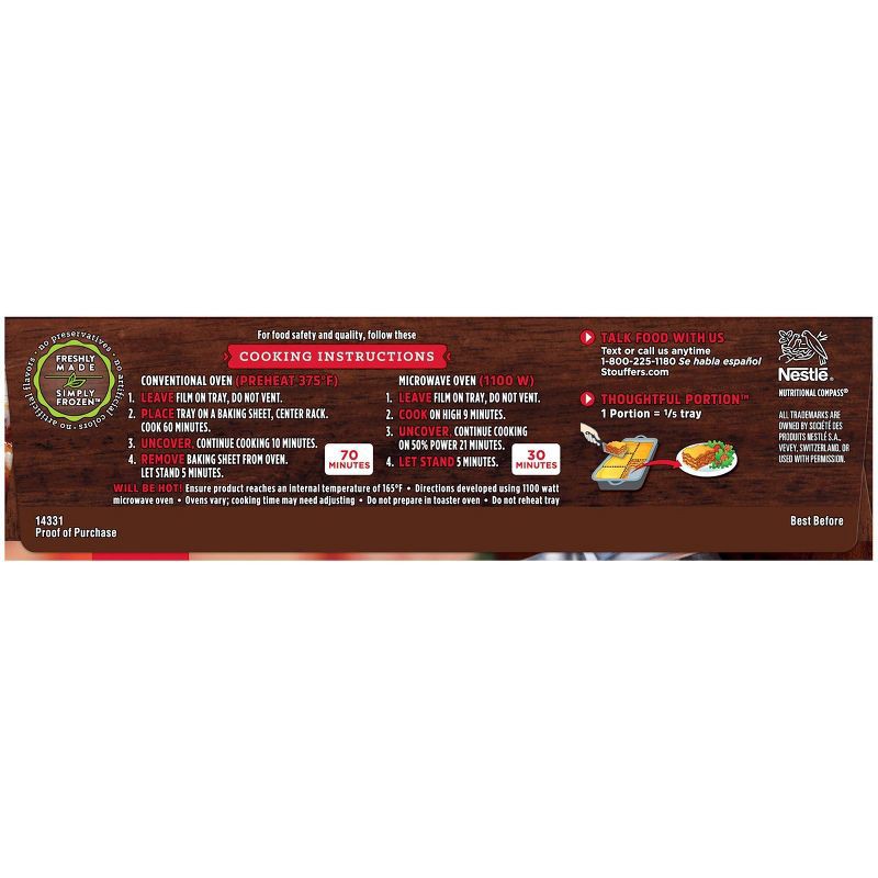slide 7 of 9, Stouffer's Lasagna Italiano Frozen Family Dinner - 38oz​, 38 oz