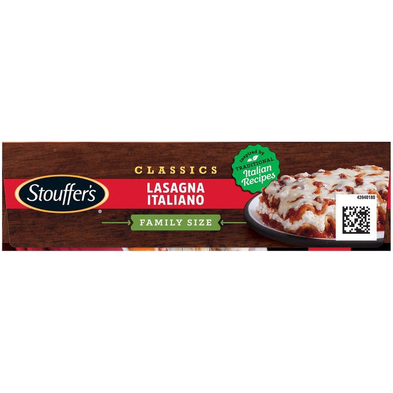slide 8 of 9, Stouffer's Lasagna Italiano Frozen Family Dinner - 38oz​, 38 oz