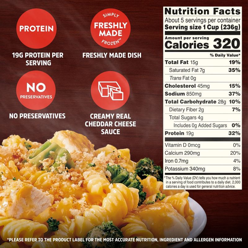 slide 4 of 11, Stouffer's Chicken & Broccoli Frozen Pasta Bake - 40oz, 40 oz