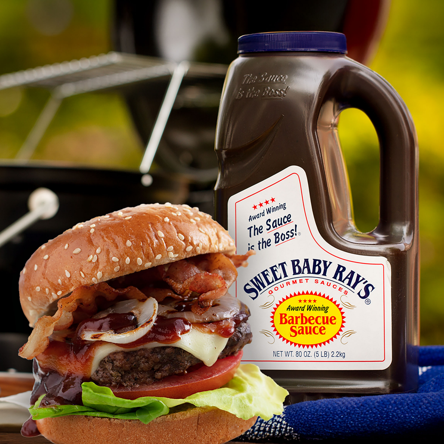 slide 2 of 7, Sweet Baby Ray's Barbecue Sauce 80 oz, 80 oz