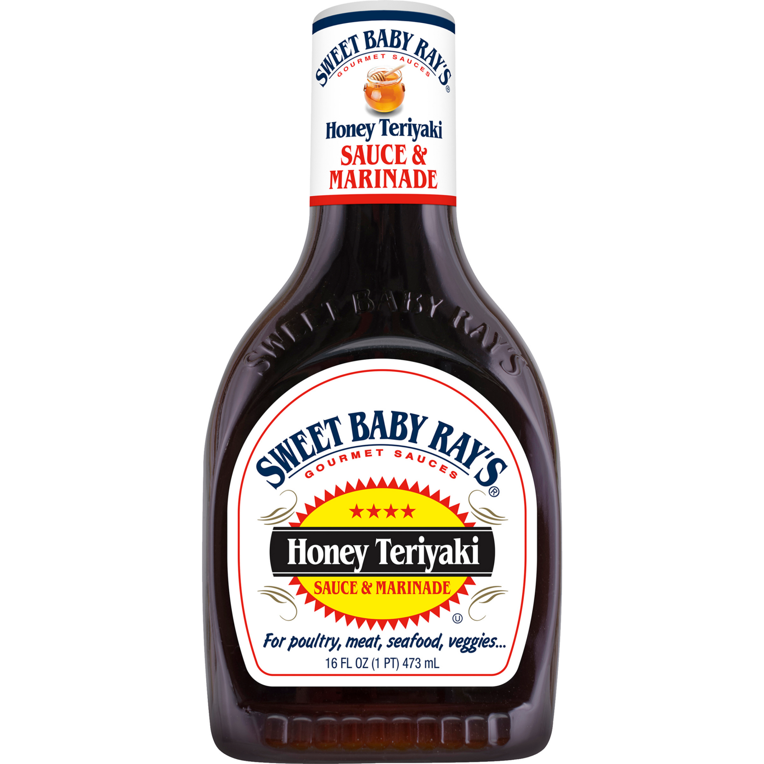 slide 1 of 7, Sweet Baby Ray's Honey Teriyaki Sauce & Marinade - 16 oz, 16 oz