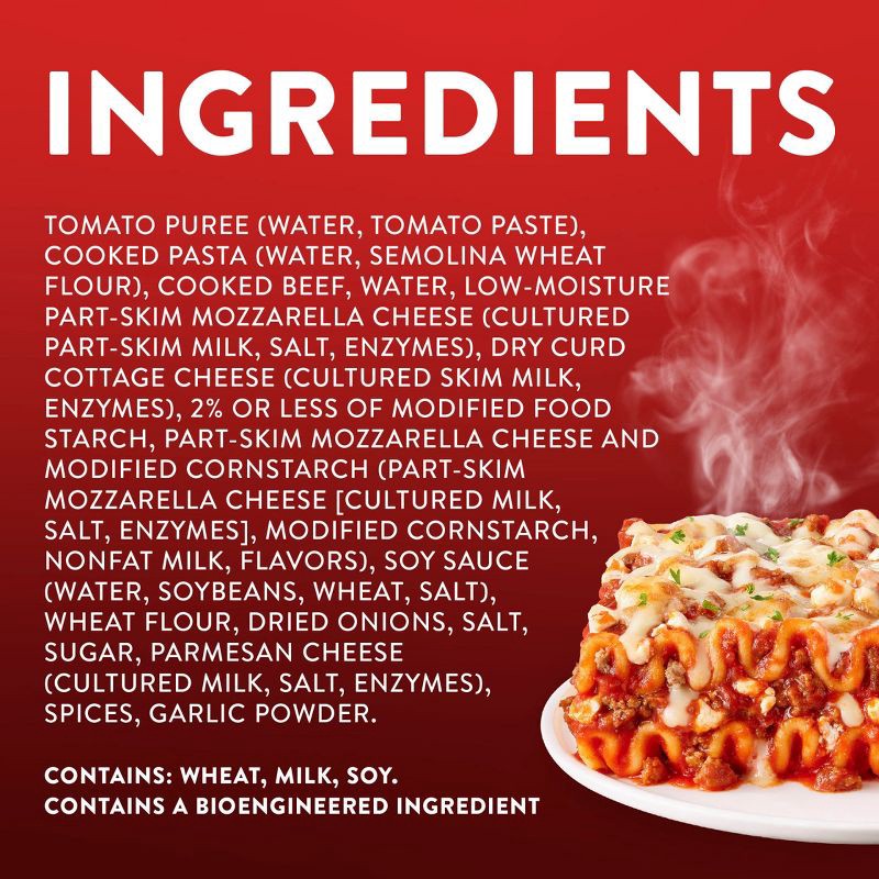 slide 8 of 8, Stouffer's Frozen Lasagna Meal with Meat & Sauce Frozen Dinner - 10.5oz, 10.5 oz