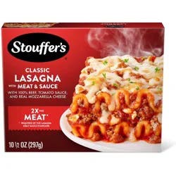 Stouffer's Frozen Lasagna Meal with Meat & Sauce Frozen Dinner - 10.5oz