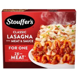 Stouffer's Frozen Lasagna Meal with Meat & Sauce Frozen Dinner - 10.5oz
