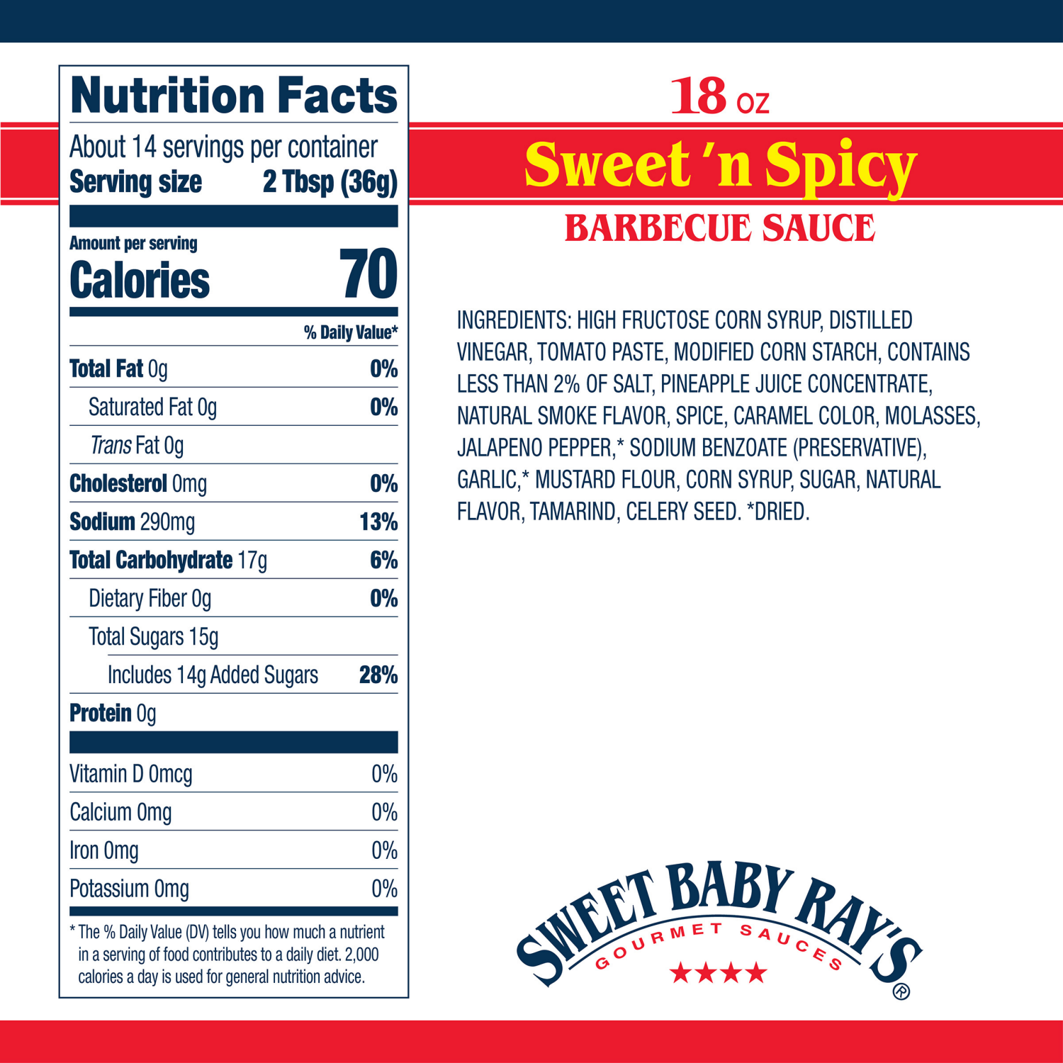 slide 3 of 8, Sweet Baby Ray's Sweet 'n Spicy Barbecue Sauce - 18 oz, 18 oz