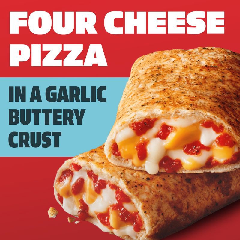 slide 7 of 11, Hot Pockets Four Cheese Pizza Frozen Snacks - 8.5oz/2pk, 8.5 oz, 2 ct