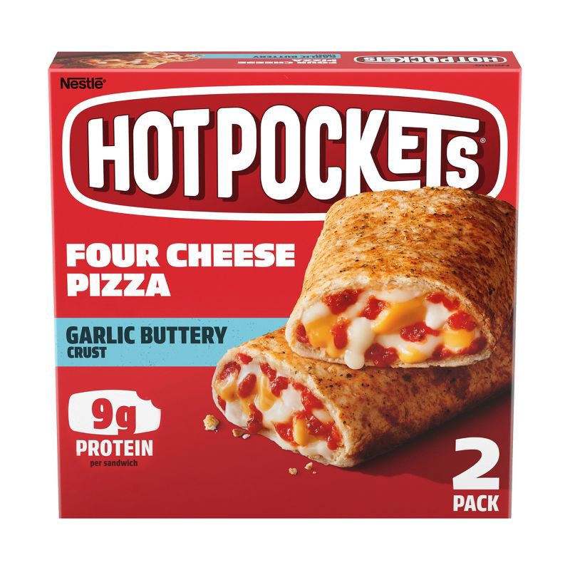 slide 11 of 11, Hot Pockets Four Cheese Pizza Frozen Snacks - 8.5oz/2pk, 8.5 oz, 2 ct