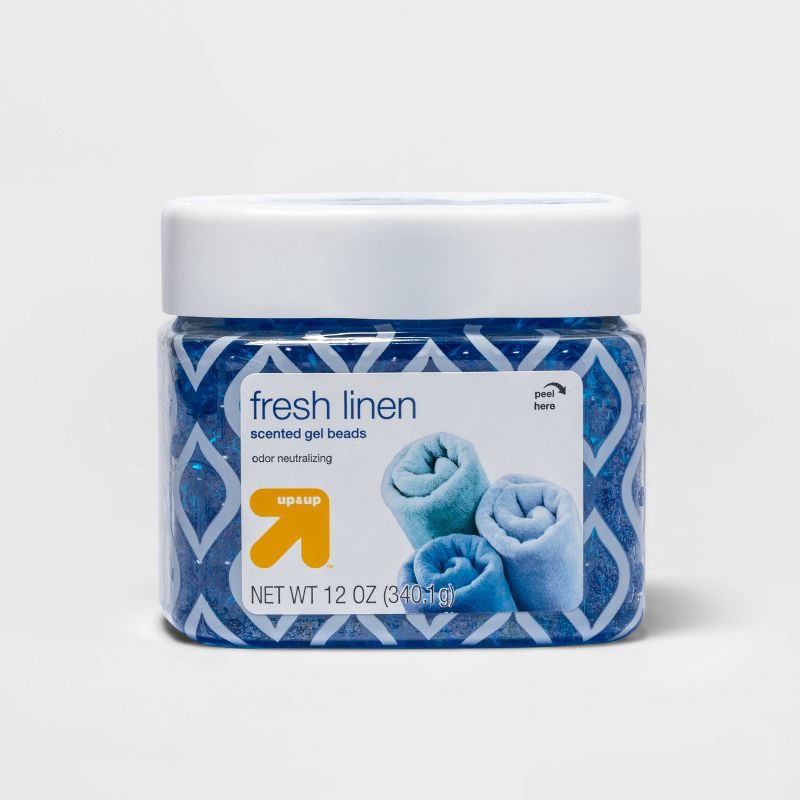slide 1 of 3, Scented Gel Beads Air Freshener - Fresh Linen - 12oz - up&up™, 12 oz