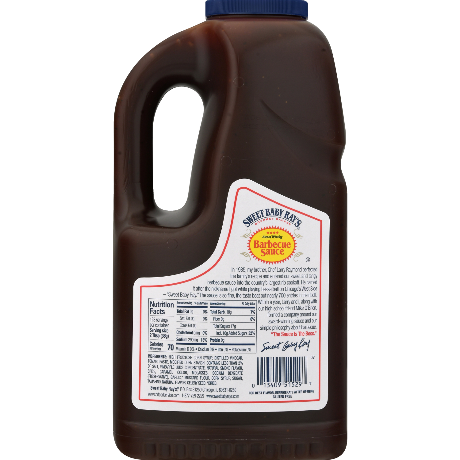 slide 3 of 8, Sweet Baby Ray's Barbecue Sauce, 128 oz