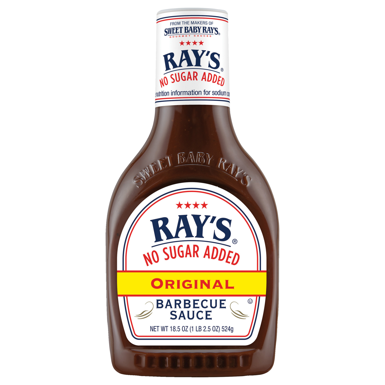 slide 1 of 8, Sweet Baby Ray's No Sugar Added Original Barbecue Sauce, 18.5 oz