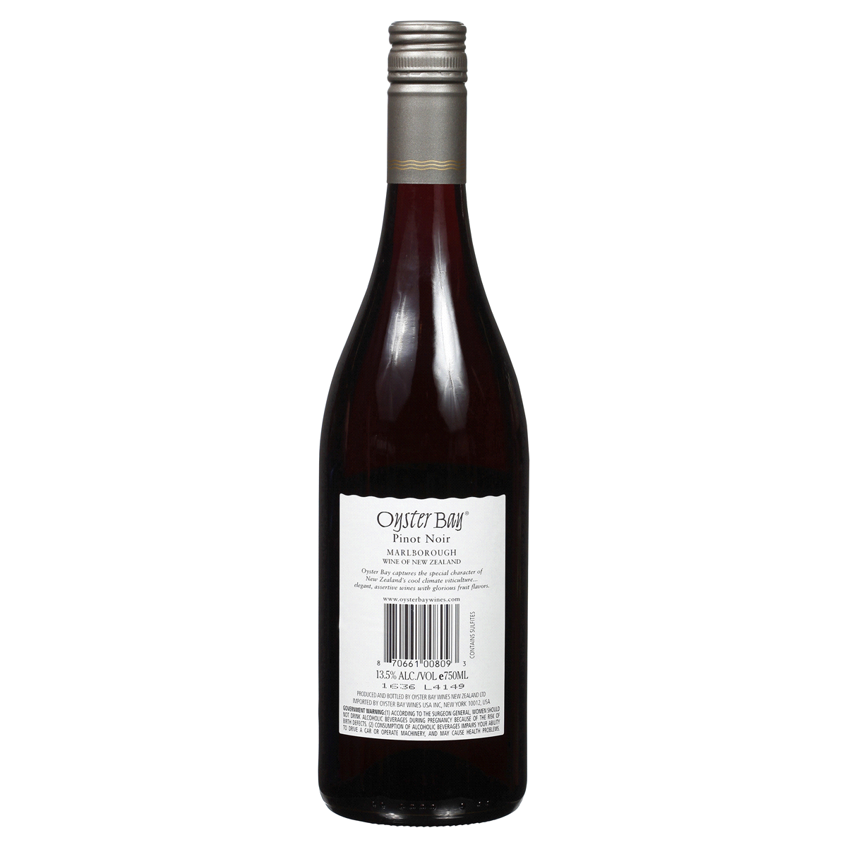 slide 2 of 2, Oyster Bay Pinot Noir, 750 ml