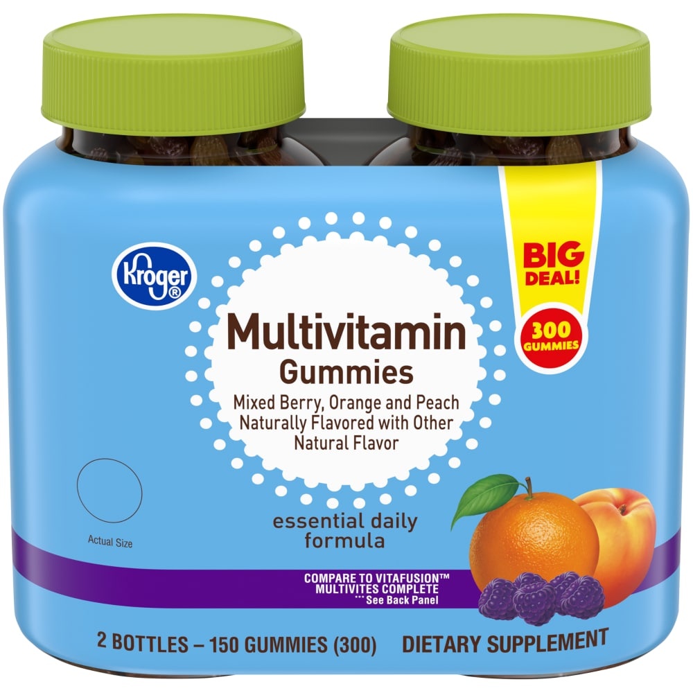 slide 1 of 1, Kroger Adult Multivitamin Gummies, 300 ct