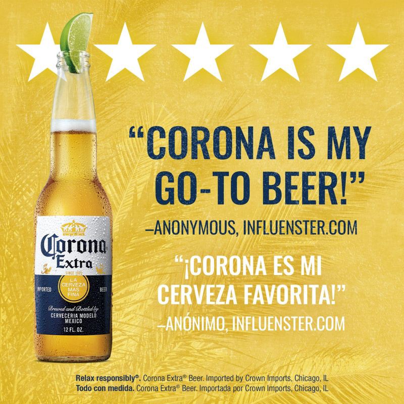 slide 7 of 9, Corona Extra Lager Beer - 6pk/12 fl oz Bottles, 6 ct; 12 fl oz