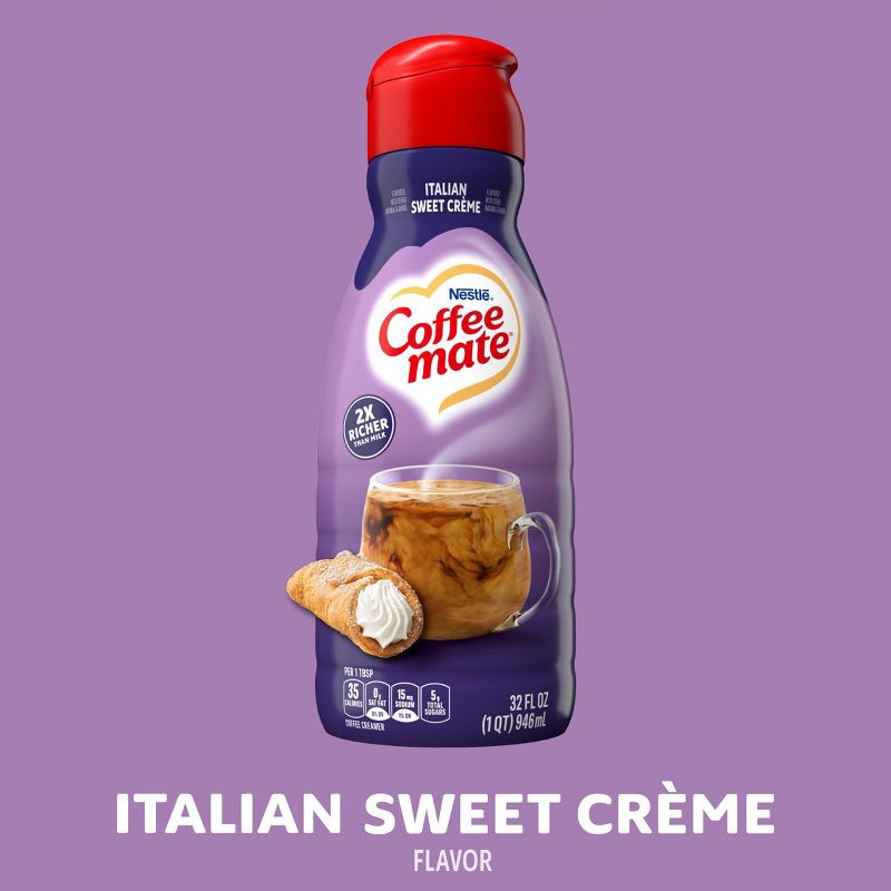 slide 3 of 11, Coffee mate Italian Sweet Crème Coffee Creamer - 32 fl oz (1qt), 32 fl oz, 1 qt