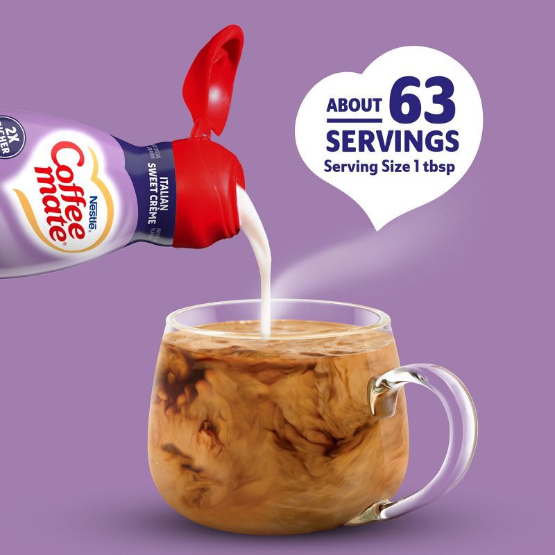 slide 4 of 11, Coffee mate Italian Sweet Crème Coffee Creamer - 32 fl oz (1qt), 32 fl oz, 1 qt