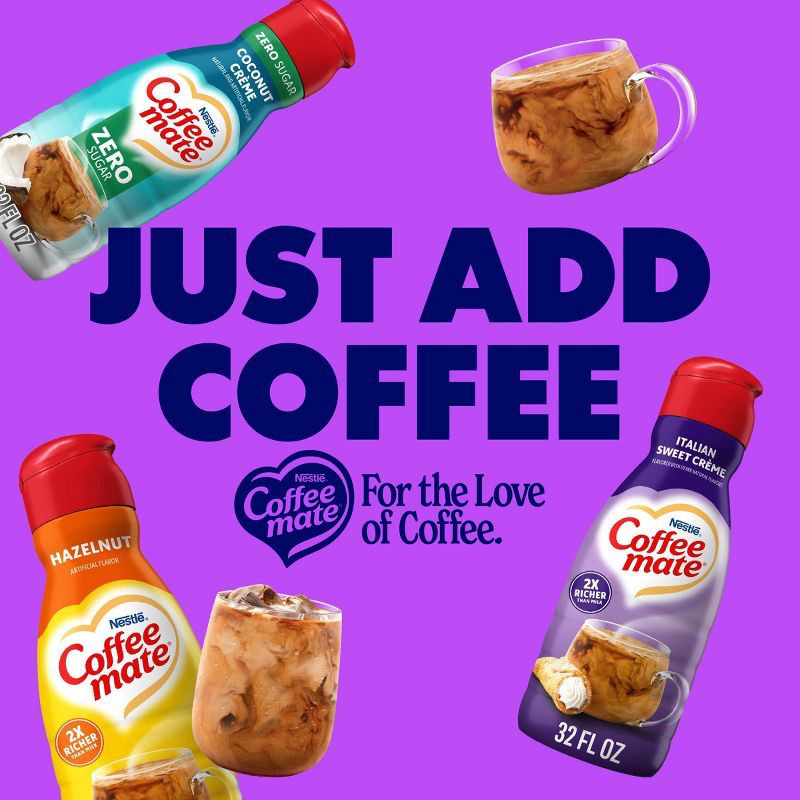 slide 8 of 10, Coffee mate Italian Sweet Crème Coffee Creamer - 32 fl oz (1qt), 32 fl oz, 1 qt