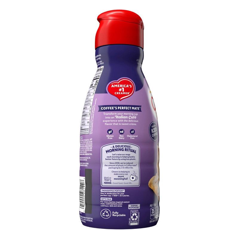 slide 10 of 10, Coffee mate Italian Sweet Crème Coffee Creamer - 32 fl oz (1qt), 32 fl oz, 1 qt