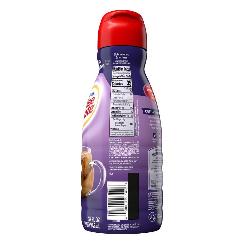 slide 10 of 11, Coffee mate Italian Sweet Crème Coffee Creamer - 32 fl oz (1qt), 32 fl oz, 1 qt