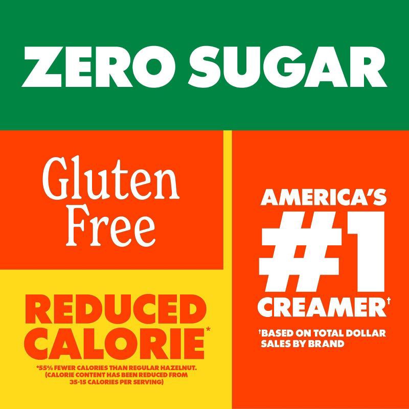 slide 4 of 12, Coffee mate Zero Sugar Hazelnut Coffee Creamer - 32 fl oz (1qt), 32 fl oz, 1 qt