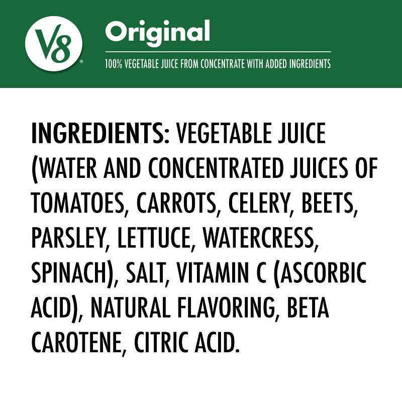 slide 7 of 9, V8 Juice V8 Original 100% Vegetable Juice - 64 fl oz Bottle, 64 fl oz