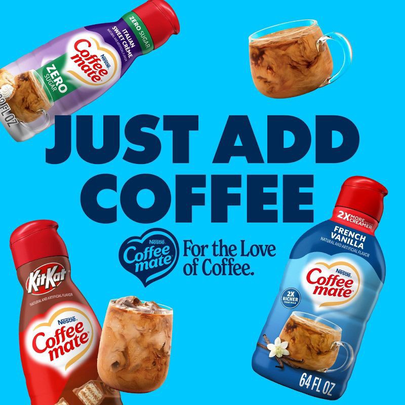 slide 8 of 12, Coffee mate French Vanilla Coffee Creamer - 64 fl oz (2qt), 64 fl oz, 2 qt