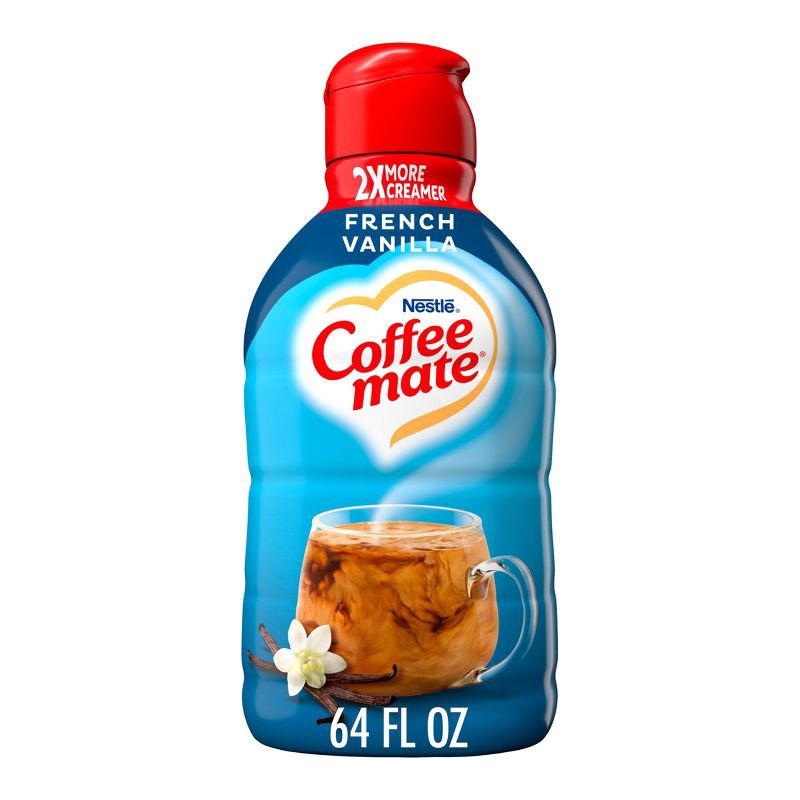 slide 1 of 12, Coffee mate French Vanilla Coffee Creamer - 64 fl oz (2qt), 64 fl oz, 2 qt