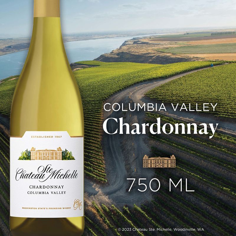 slide 3 of 7, Chateau Ste Michelle Chateau Ste. Michelle Chardonnay White Wine - 750ml Bottle, 750 ml