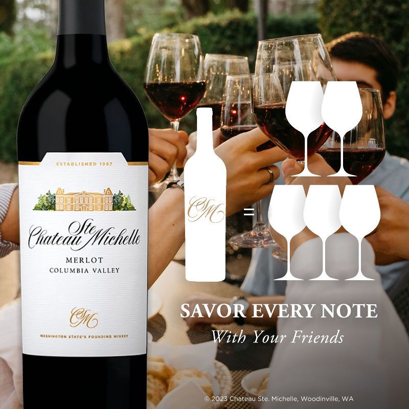 slide 4 of 7, Chateau Ste Michelle Chateau Ste. Michelle Merlot Red Wine - 750ml Bottle, 750 ml