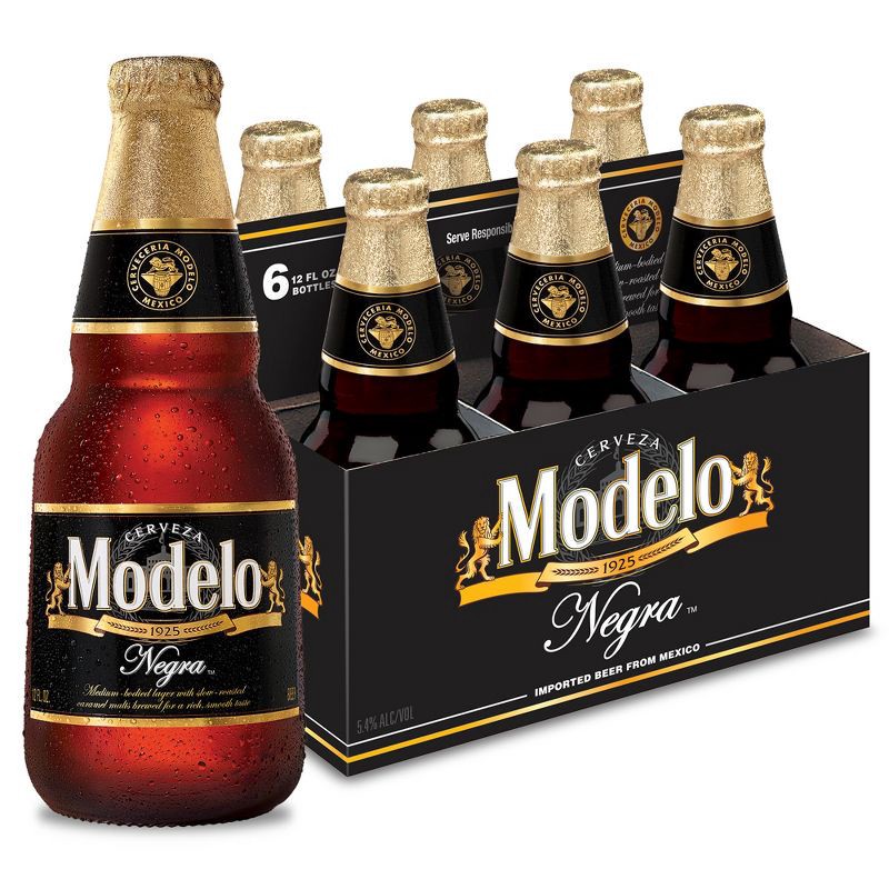 slide 1 of 10, Negra Modelo Modelo Negra Beer - 6pk/12 fl oz Bottles, 6 ct; 12 fl oz