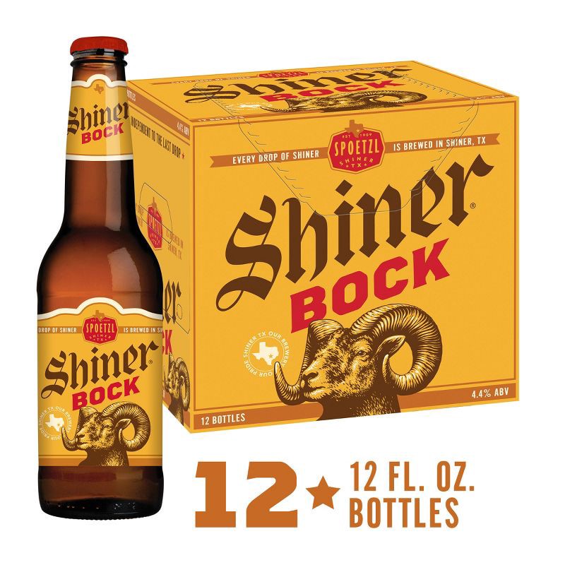 slide 3 of 10, Shiner Bock Beer - 12pk/12 fl oz Bottles, 12 ct; 12 fl oz