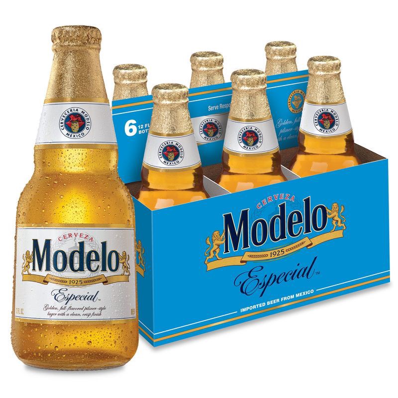 slide 1 of 12, Modelo Especial Lager Beer - 6pk/12 fl oz Bottles, 6 ct; 12 fl oz