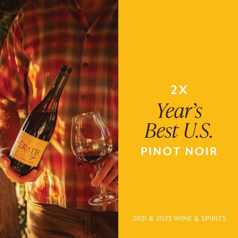 slide 5 of 7, Erath Pinot Noir Red Wine - 750ml Bottle, 750 ml
