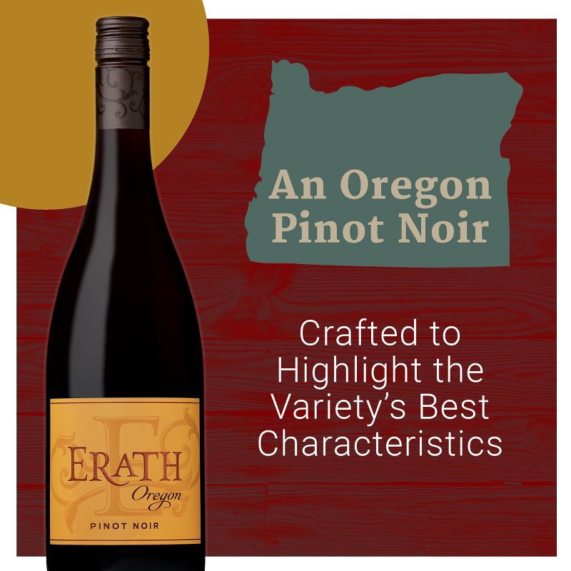 slide 7 of 16, Erath Pinot Noir Red Wine - 750ml Bottle, 750 ml