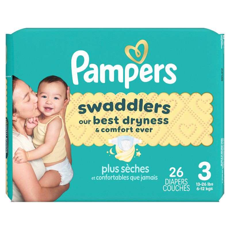 slide 16 of 16, Pampers Swaddlers Sensitive Disposable Diapers - Size 3 - 26ct, 3 x 26 ct