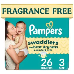 Pampers Swaddlers Sensitive Disposable Diapers - Size 3 - 26ct