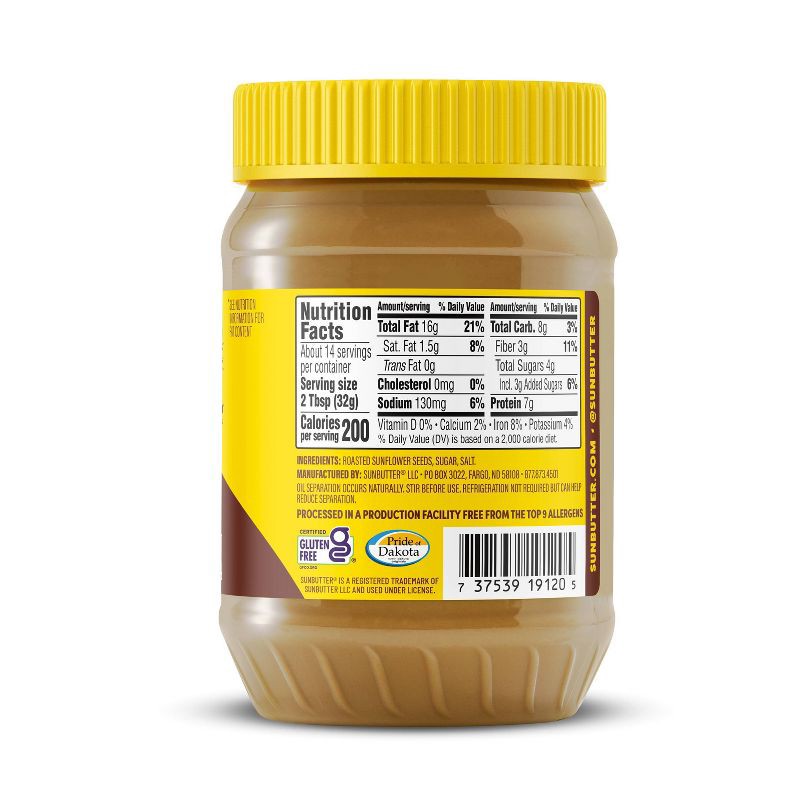 slide 2 of 6, SunButter Natural Creamy Sunflower Butter - 16oz, 16 oz
