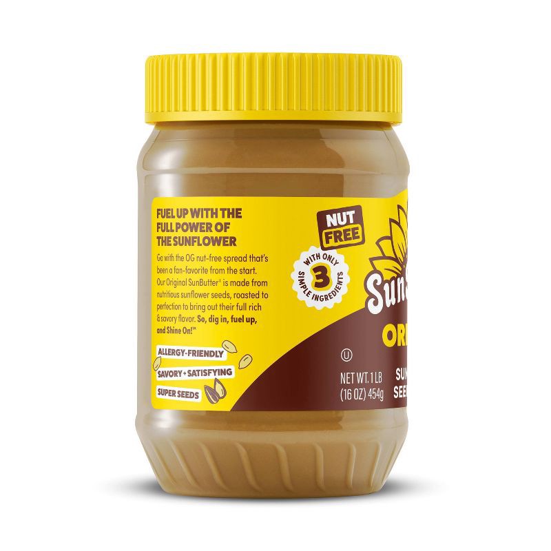 slide 3 of 6, SunButter Natural Creamy Sunflower Butter - 16oz, 16 oz