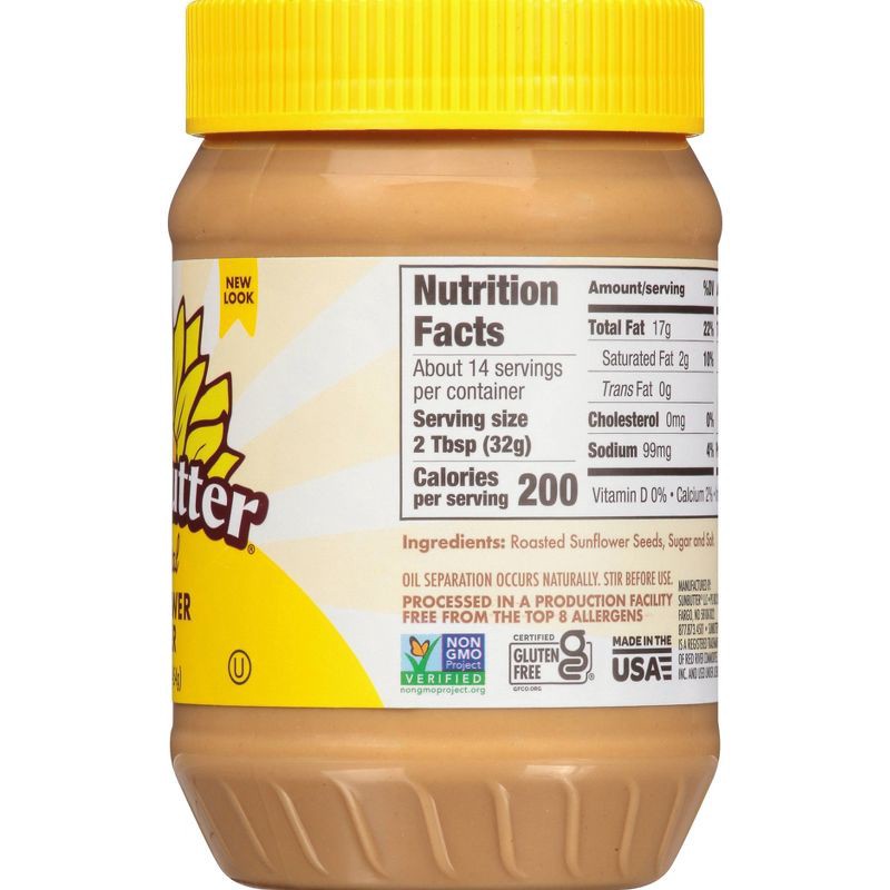 slide 4 of 9, SunButter Natural Creamy Sunflower Butter - 16oz, 16 oz