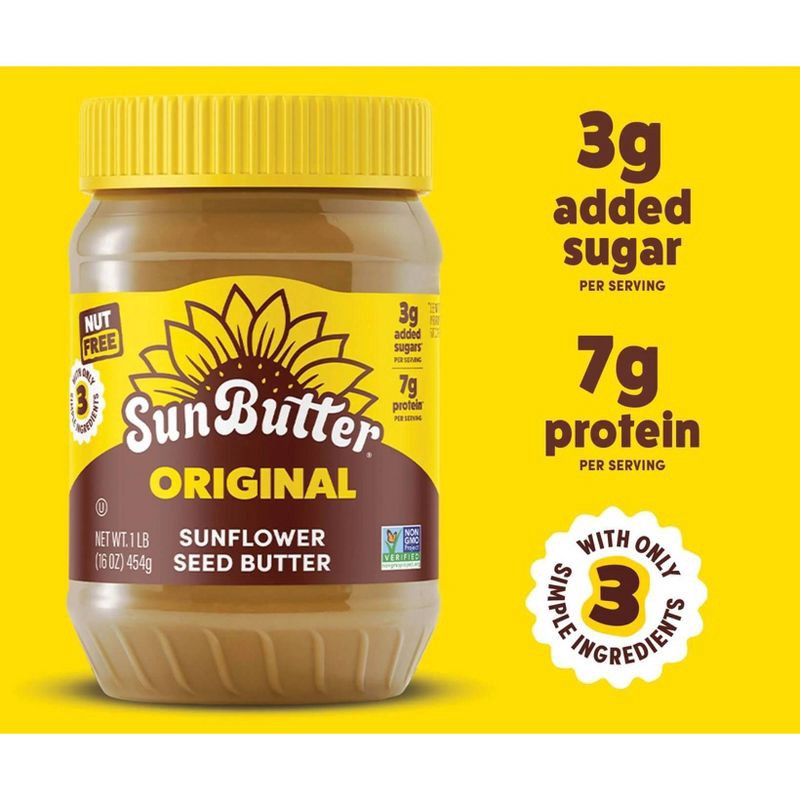 slide 5 of 6, SunButter Natural Creamy Sunflower Butter - 16oz, 16 oz